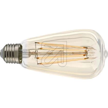 LED-Filamentlamp E27 | ST64 | 7 W | 720 lm | 2500 K | Warm Wit | Retrostijl
