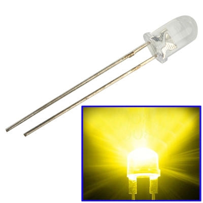 LED 5mm TRANSPARANT GEEL