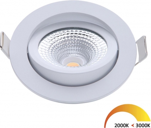 LED inbouwspot 5W DimToWarm 85mm 36gr rond verstelbaar wit