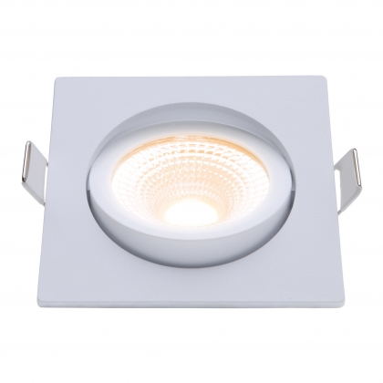 LED inbouwspot 5W DimToWarm 85mm 36gr vierkant verstelbaar wit