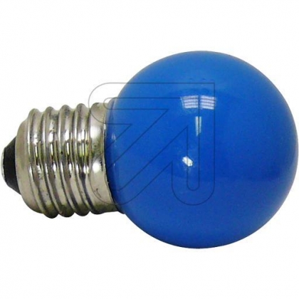 LED-lamp kogel blauw 1W / E27