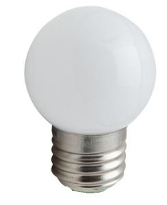LED-lamp kogel mat wit 1W E27 2650K