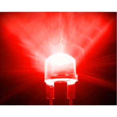 LED 5mm TRANSPARANT ROOD