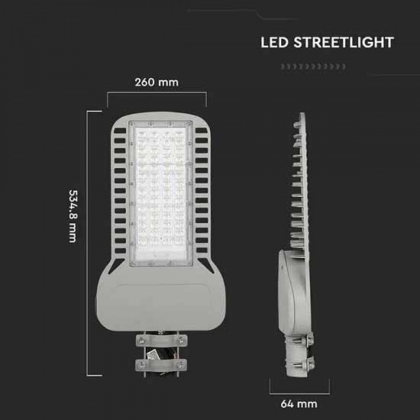 LED Straatlamp SLIM 150W 4000K grijs 20250 Lumen