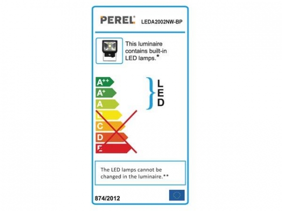 LED-SCHIJNWERPER VOOR BUITENSHUIS MET PIR-SENSOR - 20 W - NEUTRAALWIT