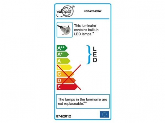 LED-GRONDSPOT - 5 x 0.6 W LED - ROND - WARMWIT