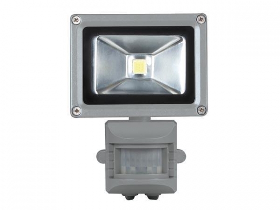LED-SCHIJNWERPER VOOR BUITENSHUIS MET PIR-SENSOR- 10 W EPISTAR CHIP - 6500 K
