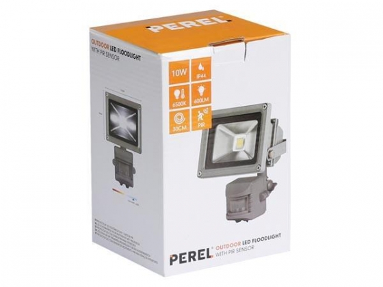 LED-SCHIJNWERPER VOOR BUITENSHUIS MET PIR-SENSOR- 10 W EPISTAR CHIP - 6500 K