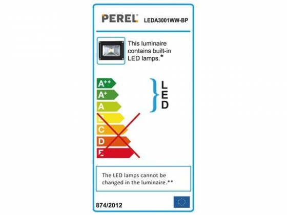 LED-SCHIJNWERPER VOOR BUITENSHUIS MET PIR-SENSOR - 10 W EPISTAR CHIP - 3000 K