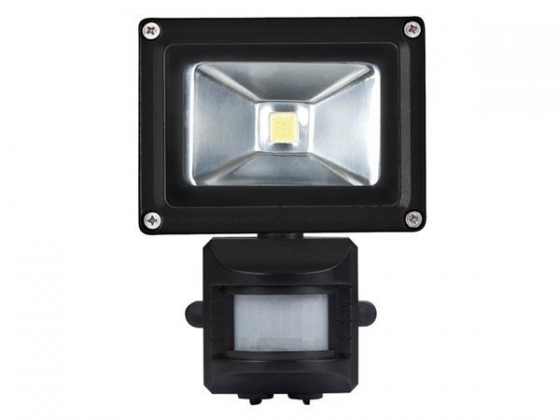 LED-SCHIJNWERPER VOOR BUITENSHUIS MET PIR-SENSOR - 10 W EPISTAR CHIP - 3000 K