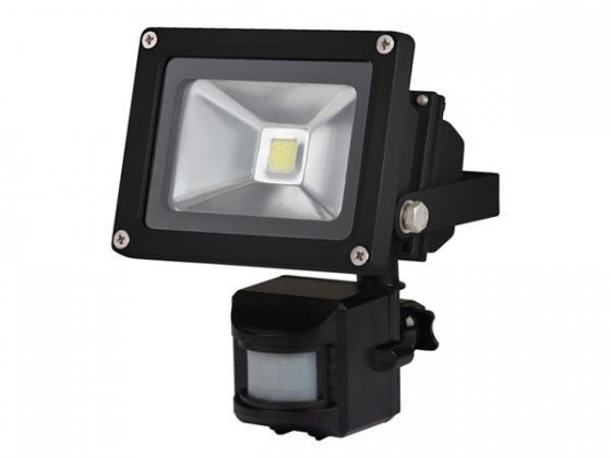 LED-SCHIJNWERPER VOOR BUITENSHUIS MET PIR-SENSOR - 10 W EPISTAR CHIP - 3000 K