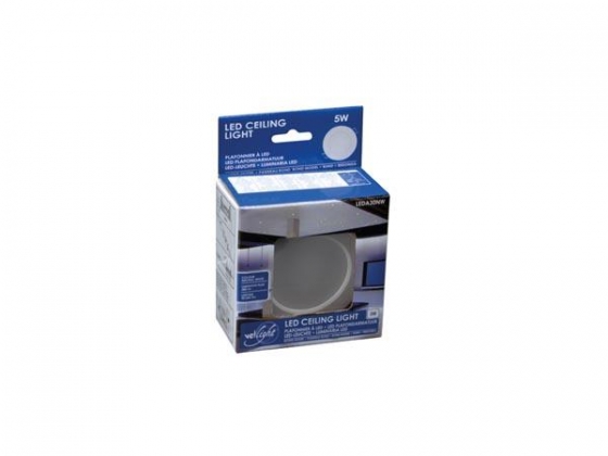 LED PLAFONDARMATUUR 5 W - ROND - WARMWIT