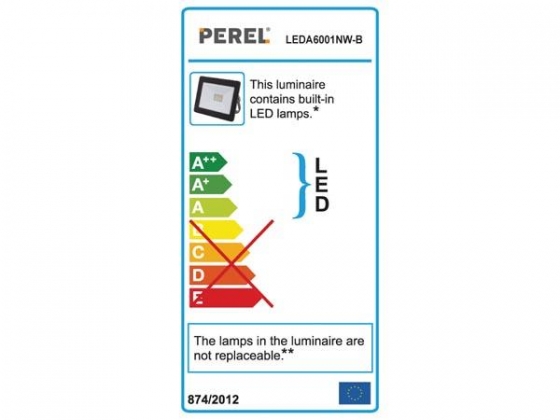 LED-SCHIJNWERPER VOOR BUITENSHUIS - 10 W, NEUTRAALWIT - ZWART