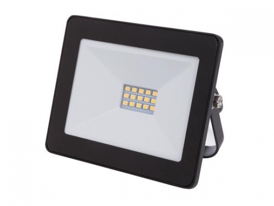 LED-SCHIJNWERPER VOOR BUITENSHUIS - 10 W, NEUTRAALWIT - ZWART