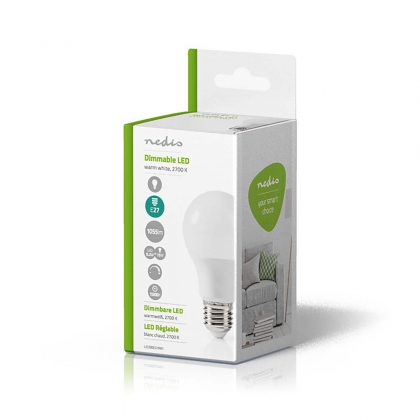 LED-Lamp E27 | A60 | Dimbaar | 11 W | 1055 lm | 2700 K | Warm Wit | Frosted | 1 Stuks