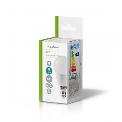 LED-Lamp E14 | G45 | 3.5 W | 250 lm | 2700 K | Warm Wit | Frosted | 1 Stuks
