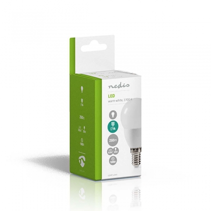 LED-Lamp E14 | G45 | 3.5 W | 250 lm | 2700 K | Warm Wit | Frosted | 1 Stuks