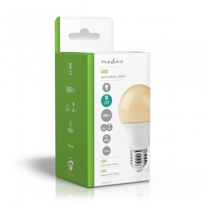 LED-Lamp Flame E27 peervormig 5,3W  396 lm