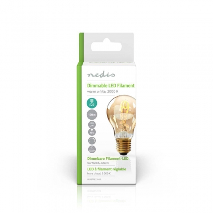 LED-Filamentlamp E27 | A60 | 3 W | 120 lm | 2000 K | Warm Wit | Retrostijl | Aantal lampen in verpakking: 1 Stuks