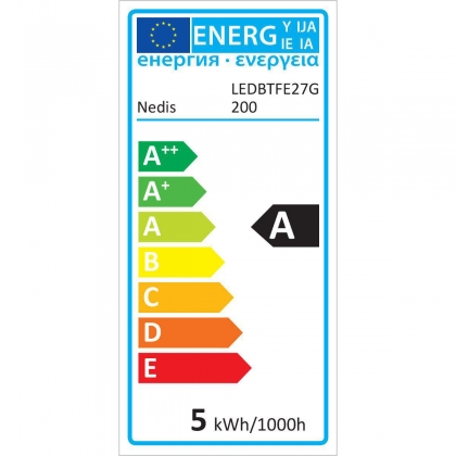 LED-Filamentlamp E27 | G200 | 5 W | 280 lm | 2000 K | Dimbaar | Warm Wit | Retrostijl | 1 Stuks