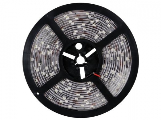 KIT MET FLEXIBELE LEDSTRIP INCL. VOEDING - WARM WIT - 300 LEDS - 5m - 12Vdc