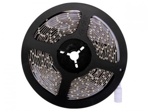 KIT MET FLEXIBELE LED-STRIP EN VOEDING - WARMWIT - 300 LEDS - 5 m - 12Vdc