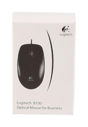 Logitech bedrade muis bureaumodel 3 knoppen zwart