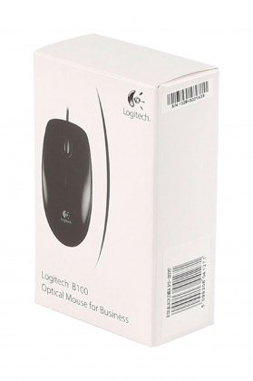 Logitech bedrade muis bureaumodel 3 knoppen zwart