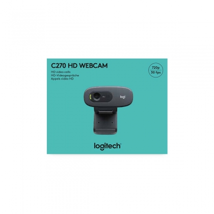 C270 Webcam USB 2.0 3 MPixel 720P Zwart