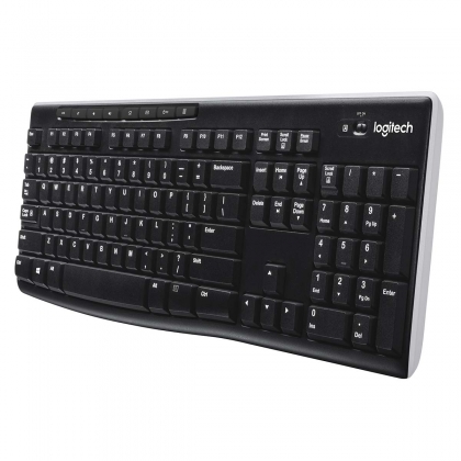 K270 Draadloos toetsenbord Standaard USB US International Zwart
