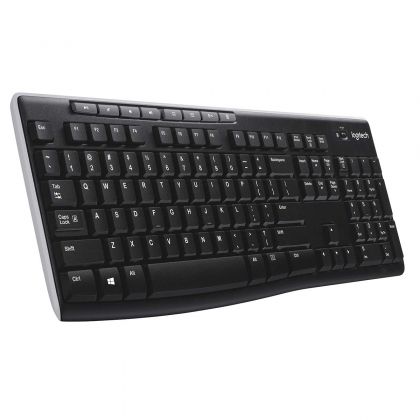 K270 Draadloos toetsenbord Standaard USB US International Zwart