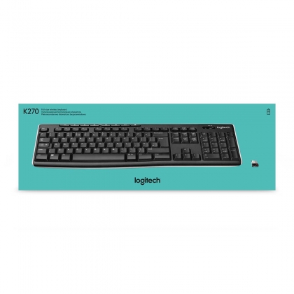 K270 Draadloos toetsenbord Standaard USB US International Zwart
