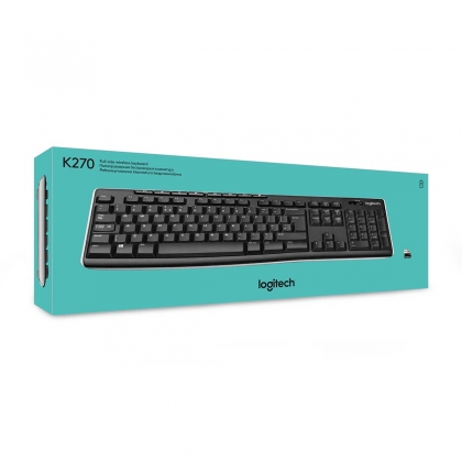 K270 Draadloos toetsenbord Standaard USB US International Zwart