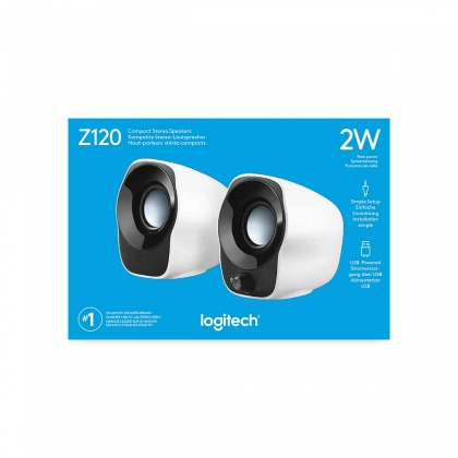 Z120 Speaker 2.0 Bedraad 3.5 mm 1.2 W Zwart/Wit