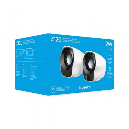 Z120 Speaker 2.0 Bedraad 3.5 mm 1.2 W Zwart/Wit
