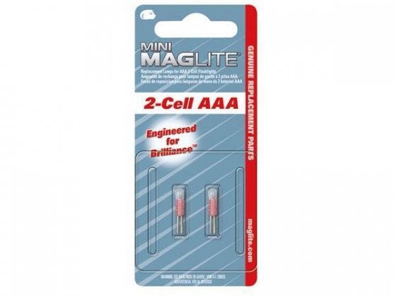 MAGLITE - RESERVELAMP VOOR SUPER MINI R3 - 2 st.