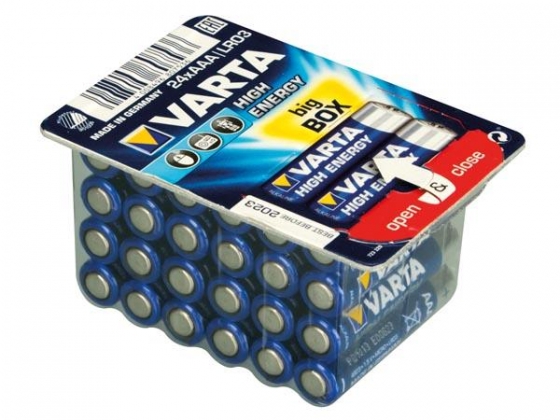 HIGH ENERGY ALKALINE AAA / LR03, 1.5V - 4903.301.124 (24 st.)