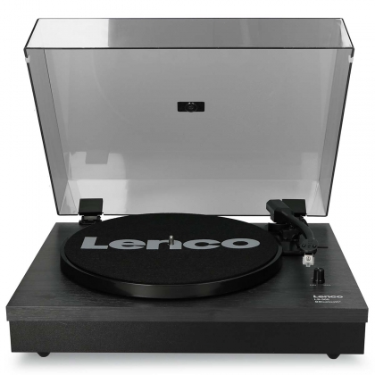 Platenspeler met Bluetooth® en twee externe luidsprekers Zwart