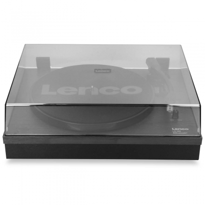 Platenspeler met Bluetooth® en twee externe luidsprekers Zwart