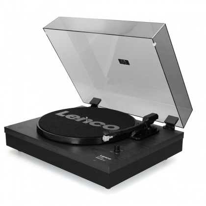 Platenspeler met Bluetooth® en twee externe luidsprekers Zwart