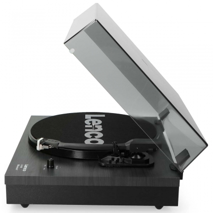 Platenspeler met Bluetooth® en twee externe luidsprekers Zwart