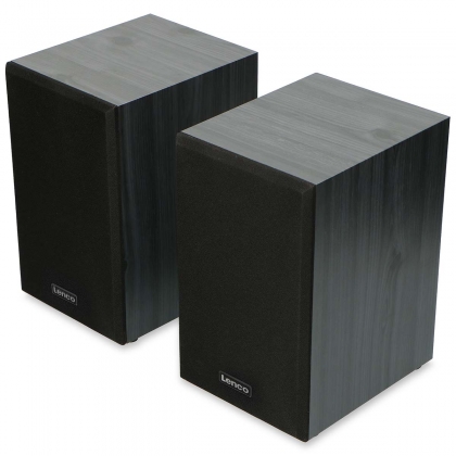 Platenspeler met Bluetooth® en twee externe luidsprekers Zwart