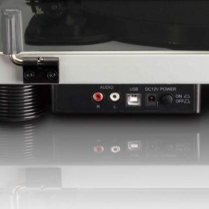 Platenspeler met ingebouwde luidsprekers USB-codering Grijs