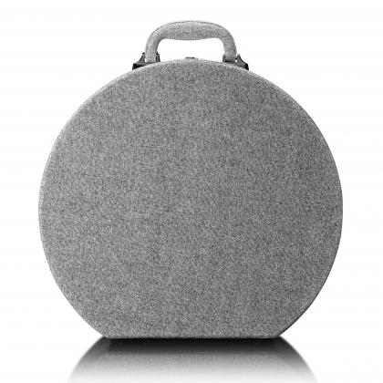 Houten retro platenspeler met ingebouwde speakers, Bluetooth® en AT3600L cassette Grijs