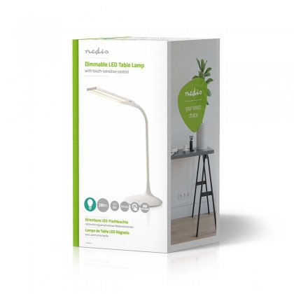 LED-Bureaulamp | Dimbaar | 280 lm | Oplaadbaar | Aanraakfunctie | Wit