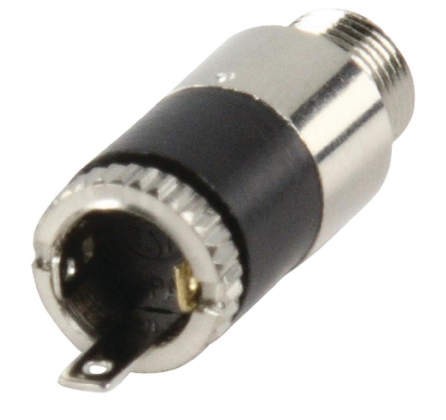 Stereoconnector 3.5 mm Female Metaal Zilver