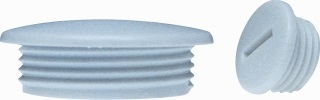 M16 Blindwartel PVC grijs