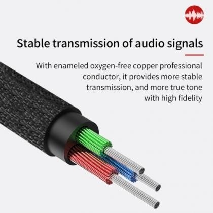 100cm jack audiokabel 3.5 mm male - 3.5 mm male vergulde contacten