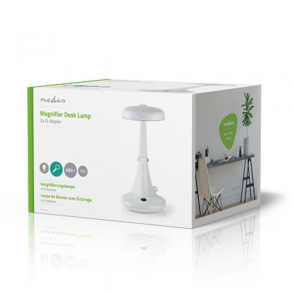 Tafel-Loeplamp | Lenssterkte: 3 + 12 Diopter | 12 W | 480 lm | Wit