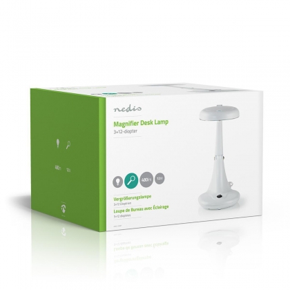Tafel-Loeplamp | Lenssterkte: 3 + 12 Diopter | 12 W | 480 lm | Wit